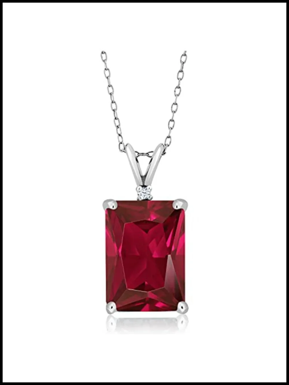 5-13 Cttw Gemstone Birthstone Pendant Necklace 925 Sterling Silver 18